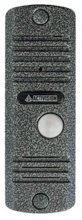 Вызывная панель Activision AVC-105 (серебряный антик) 2-х проводная, антивандальная накладная аудиопанель, питание 12В от аудиотрубки, дополнительного