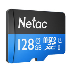 Карта памяти MicroSDXC 128GB Netac NT02P500STN-128G-R Class 10 UHS-I U1 P500 Standart + адаптер