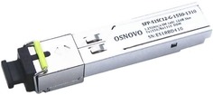 Модуль SFP OSNOVO SFP-S1SC12-G-1550-1310 до 1.25 Гбит/c, SC/12дБ/расстояние передачи до 3км/Tx 1550/Rx 1310/поддержка DDM