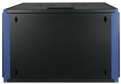 Шкаф настенный 19", 4U Datarex DR-610511 телекоммуникационный 600х450, дверь металл, черный