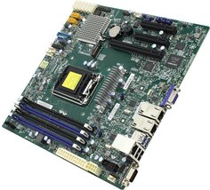 Материнская плата Supermicro MBD-X11SSH-F-O (1151, C236, 4xUDDR4, 8x6G, mATX 9.6"x9.6", PCIE3.0 1(x16), 1 (x8), 1(x4), 2GE)