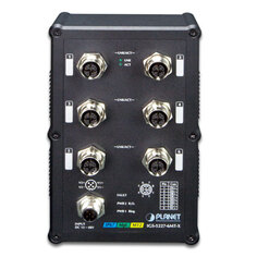 Коммутатор промышленный Planet IGS-5227-6MT-X Industrial IP67-rated 6-Port 10/100/1000T M12 Managed Ethernet Switch