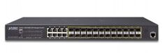 Коммутатор управляемый Planet GS-5220-16S8C L2+ 24x100/1000X SFP with 8 Shared TP Managed Switches, with Hardware L3 IPv4/IPv6 Static Routing