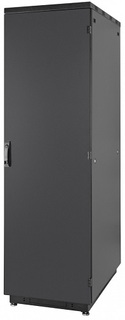 Шкаф напольный 19", 22U Eurolan 60F-22-88-30BL Racknet S3000 800 × 800, передняя дверь металлическая одностворчатая, задняя дверь металлическая двуств