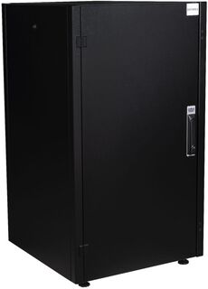 Шкаф напольный 19", 26U Datarex DR-710201 телекоммуникационный 600х600, передняя дверь металл, задняя стенка сплошная, металл, черный