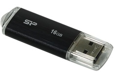 Накопитель USB 2.0 16GB Silicon Power Ultima U02 SP016GBUF2U02V1K черный