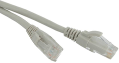 Кабель патч-корд UTP 6 кат. 15м. Hyperline PC-LPM-UTP-RJ45-RJ45-C6-15M-LSZH-GY LSZH, серый