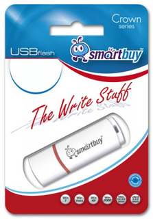 Накопитель USB 2.0 64GB SmartBuy SB64GBCRW-W Crown белый