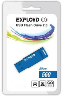 Накопитель USB 2.0 4GB Exployd 560 синий