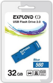 Накопитель USB 2.0 32GB Exployd 560 синий