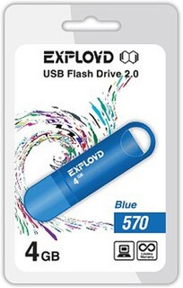 Накопитель USB 2.0 4GB Exployd 570 синий