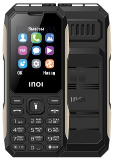Мобильный телефон INOI 106Z black 1.8" 1650mAh металл. вставки, защищенный дизайн  2 SIM