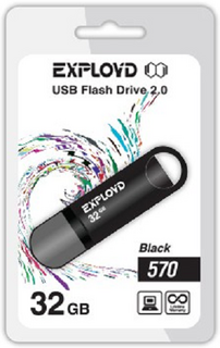 Накопитель USB 2.0 32GB Exployd 570 чёрный