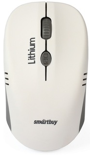 Мышь Wireless SmartBuy ONE 344CAG с зарядкой от USB, бело-серая