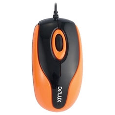 Мышь Delux DLM-363BOR черно-оранжевая, 800dpi, USB (2 кн+скролл) 6938820400332OR