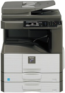 МФУ монохромное Sharp MXM356NVEU А3, 35/20 ppm, 10000 отп/мес (макс 75000 отп/мес), дуплекс, реверс.автоподат, сетевой, лотки 2*500, 2Gb, без тонера и