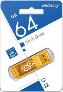Накопитель USB 2.0 64GB SmartBuy SB64GBGS-Or Glossy, оранжевый