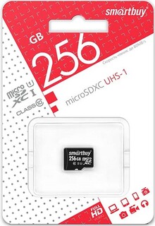 Карта памяти 256GB SmartBuy SB256GBSDCL10-00 MicroSDXC Class 10 UHS-I без адаптера