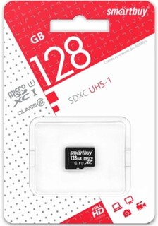 Карта памяти 128GB SmartBuy SB128GBSDCL10-00 MicroSDXC Class10 UHS-I без адаптера