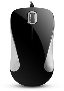 Мышь Delux DLM-377U серебряно- черная, 800dpi, USB (2 кн.+скролл) 6938820401155