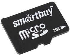 Карта памяти 2GB SmartBuy SB2GBSD-00 MicroSD, без адаптера