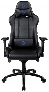 Кресло игровое Arozzi Verona Signature Black PU blue logo