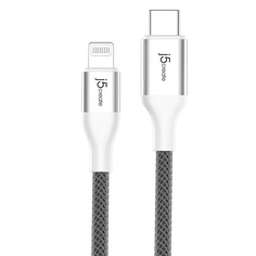 Кабель j5create JLC15W USB-C to Lightning Cable - white