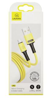 Кабель интерфейсный Usams US-SJ435 U52 УТ000021868 USB/Micro, 1м, желтый (SJ435USB03)