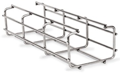 Лоток проволочный AXELENT 1212 X-TRAY C-образный шириной 220 мм, высотой 120 мм, оцинкованный, горячая гальваника (для улицы, всепогодный) (2.5 м)