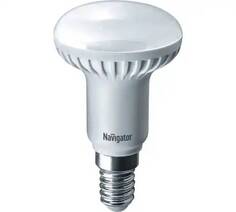 Лампа светодиодная Navigator NLL-R50-5-230-2.7K-E14 (уп/10шт), 5Вт, 176-264В, 2700К, 375лм, E14, 50x85мм, рефлектор, матовая (94259)