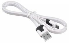 Кабель интерфейсный USB 2.0 Buro BHP MICROUSB 1M FLAT micro USB B (m) USB A(m) 1м белый плоский 375162