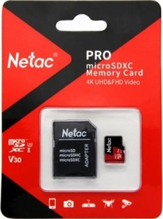 Карта памяти MicroSDHC 32GB Netac NT02P500PRO-032G-R P500 Extreme Pro, SD adapter, retail