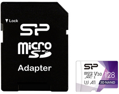 Карта памяти 128GB Silicon Power Superior Pro A2 SP256GBSTXDA2V20SP microSDXC Class 10 UHS-I U3 Colorful 100/80 Mb/s (SD адаптер)