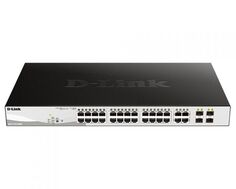 Коммутатор управляемый D-link DGS-1210-28MP/FL 24x10/100/1000Base-T PoE (370 Вт), 4xCombo 100/1000Base-T/SFP, L2, 19”