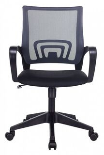 Кресло офисное Бюрократ CH-695N цвет темно-серый TW-04, сиденье черное TW-11 сетка/ткань, крестовина пластик