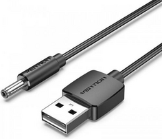 Кабель интерфейсный Vention CEXBF USB A(M)/DC-jack 3.5мм(M), 1м, чёрный