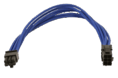 Удлинитель GELID CA-6P-03 6-pin PCI-E, 30см, индивидуальная оплетка, синий