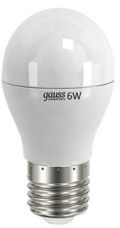 Лампа светодиодная Gauss 53216T LED Elementary Globe 6W E27 2700K 1/40 (3 лампы в упаковке)