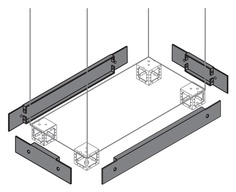 Фланец ABB ZN6000 цоколя 100х600 ВхШ (2шт)