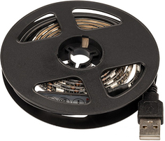 Лента Lamper 141-387 LED с USB коннектором 5 В, 10 мм, IP65, SMD 5050, 60 LED/m, цвет свечения RGB