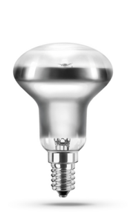 Лампа накаливания Camelion 60/R50/FR/E14 60Вт, E14, 220В, 445лм, 350кд, 1000 часов работы, колба типа R50 / зеркальная, матированная (12660)