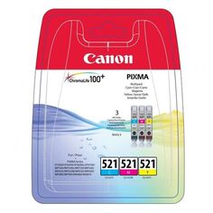 Набор картриджей Canon CLI-521C/M/Y 2934B010 MULTIPACK (3 картриджа)