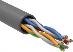 Кабель витая пара U/UTP 5e кат. 4 пары ITK BC3-C5E04-139-305-G 25AWG(0.45 мм), медь, одножильный (solid), внешний, PE, чёрный, уп/305м GENERICA