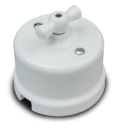 Выключатель Bironi B1-202-01 белый, 2-клавишный