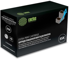 Картридж Cactus CS-CE255X-MPS черный, 15000стр., для HP LJ P3015