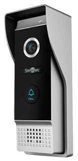 Вызывная панель Smartec ST-DS306C-SL видеодомофона, 600 ТВЛ, 4-х проводная линия связи, ИК подсветка, серебряный