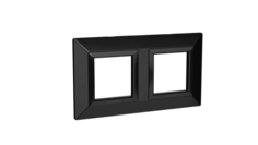 Рамка из металла DKC 4402854 для встраиваемых в стену ЭУИ серии Avanti, чёрная, 4 модуля, "Avanti"