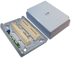 Коробка распределительная TWT TWT-DB10-2P-DIS на 2 плинта (20 пар), с плинтами