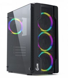 Корпус ATX Powercase Mistral X4 Mesh LED CMIXB-L4 чёрный, без БП, с окном, USB 3.0, 2*USB 2.0, audio