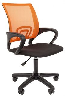 Кресло офисное Chairman 696 LT 7024146 оранжевое ткань стандарт/сетчатый акрил, до 80кг